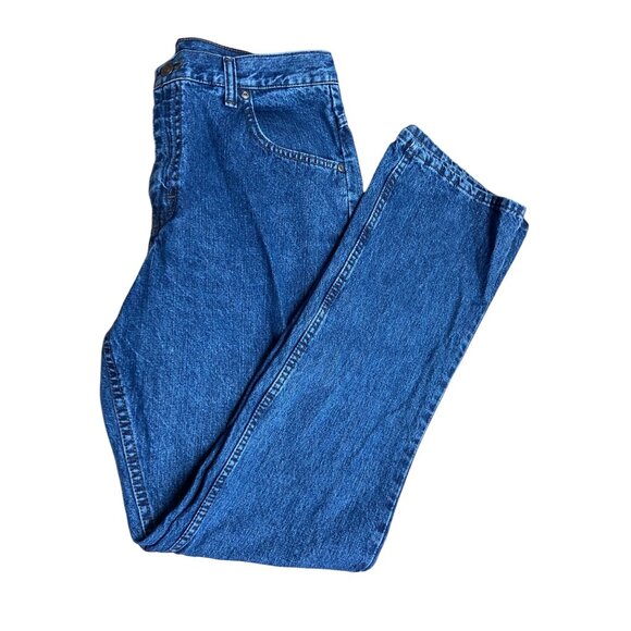 Denim Riders Womens Blue Jeans 12 Relaxed Fit High Rise Straight Leg Classicore - Picture 1 of 8